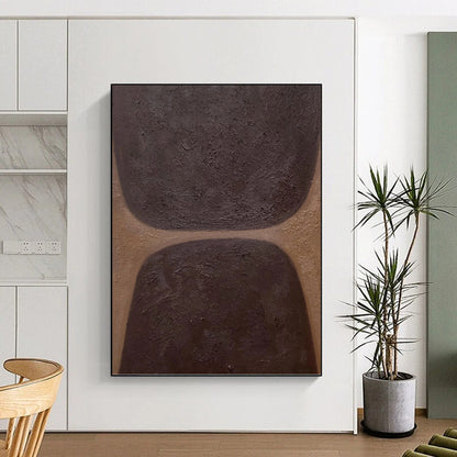 Creatively Curated Hand - Painted Textured Canvas Mural for Bar & Hotel Lobby DKH1169