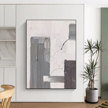 Handmade Big-Size Abstract Art for Living Room & Hallway DTP396