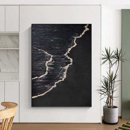 Ethereal Textured Abstract Canvas for Living Room & Hallway DKH0959