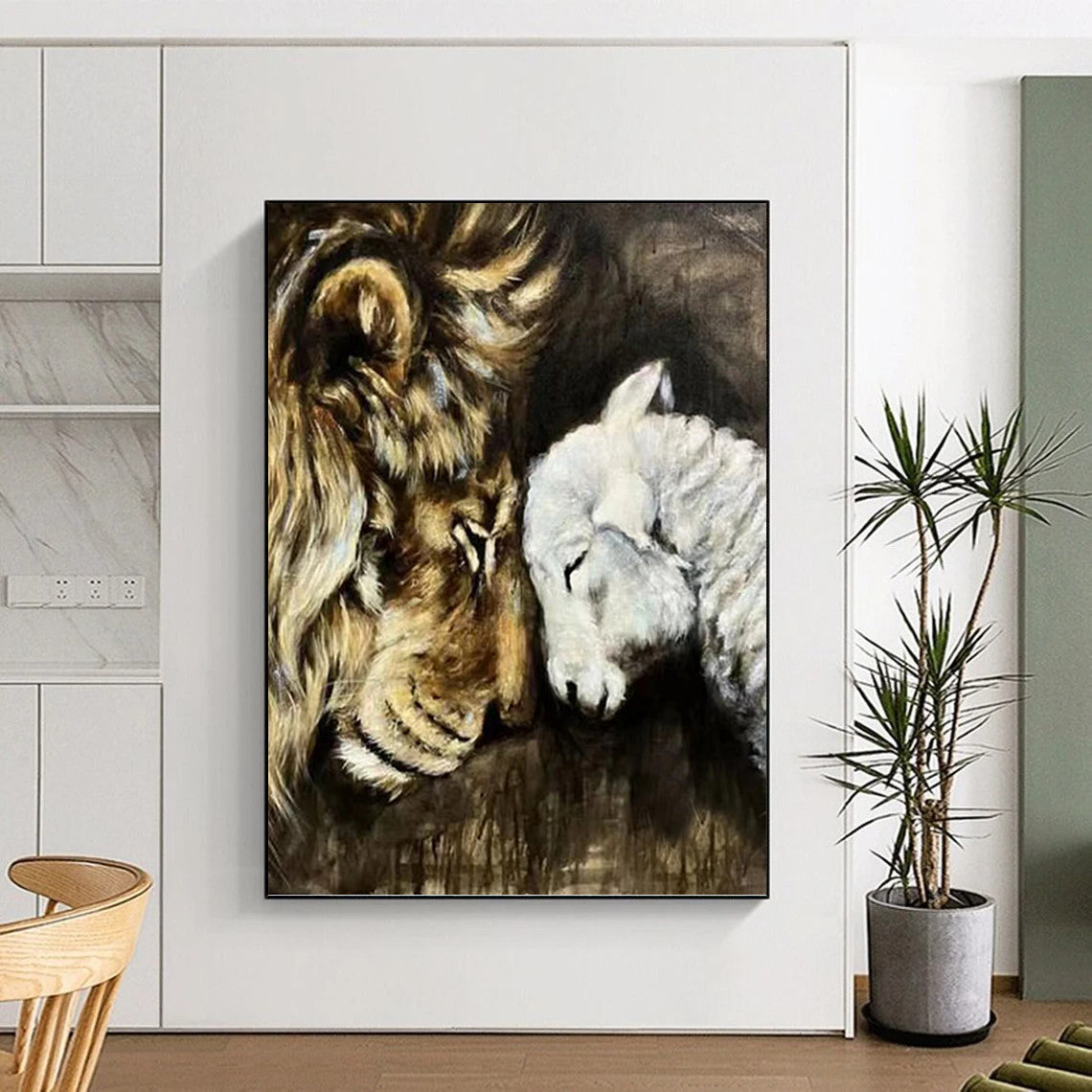 Large - Sized Hand - Painted Custom Abstract Work (with Unique Textures), for Decorating Living Room and Entryway DKH1452