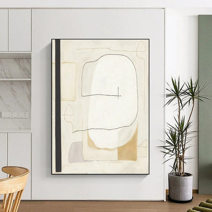 Immense - Sized Hand - Painted Custom Abstract Artwork for Bedroom and Living Room DTP025