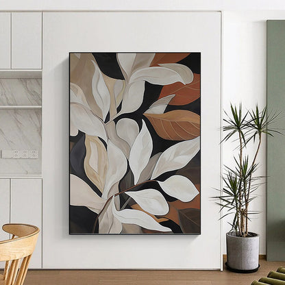 Expertly Conceived Hand - Rendered Textured Canvas Painting for Hallway & Bar DKH1125