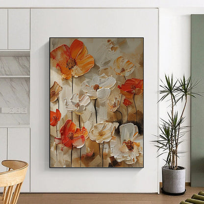Energetic Hand - Painted Textured Abstract on Canvas for Office & Bedroom DKH1399