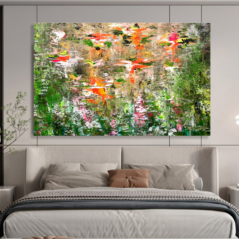 Elegant Large Abstract Wall Art with Graceful Textured Curves for Office & Living Room DKH922