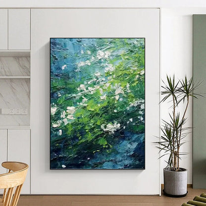 Refined Hand - Painted Textured Abstract on Canvas for Hotel & Dining Room DKH1404
