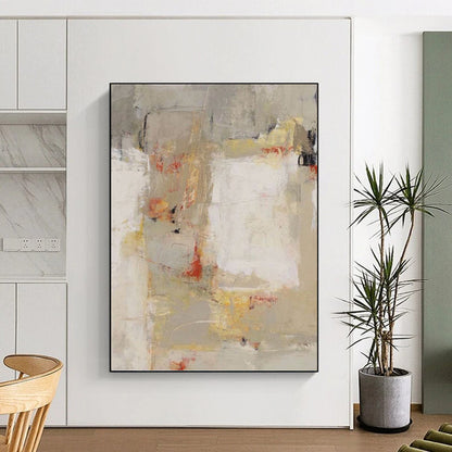 Large - Sized Cheerful Hand - Painted Textured Abstract on Canvas for Bedroom & Bar DKH1424