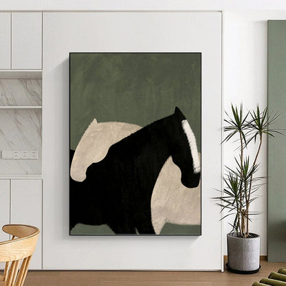 Large - Sized Enchanting Hand - Painted Textured Abstract on Canvas for Dining Room & Hallway DKH1411