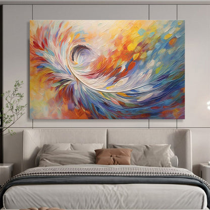 Exquisite Original Massive Textured Hand - Painted Abstract Wall Art for Aesthetic Perfection DKH870
