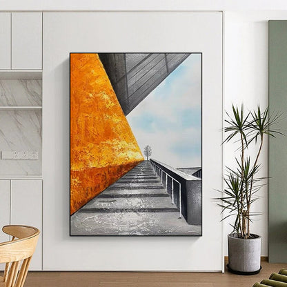 Custom Hand-Painted Abstract Masterpieces for Bedroom & Living Room DTP281