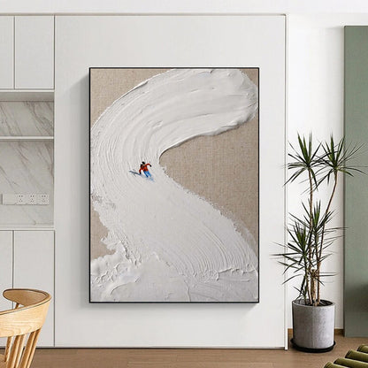 Handmade Big-Scale Abstract Art: Textured Wonders for Bar & Entryway DTP311