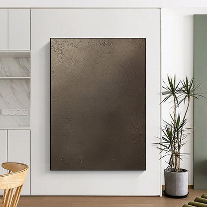 Contemporary artistry showcases a refined dark brown concrete texture with subtle grain, capturing elegance and simplicity in a lifelike matte finish. DLZ1116