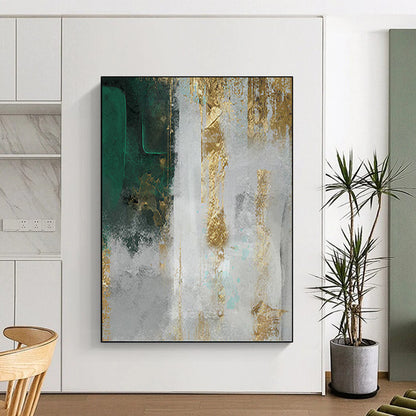 Supersized - Format Hand - Painted Textured Custom Abstract Madrigal, for Living Room and Entryway DKH1518