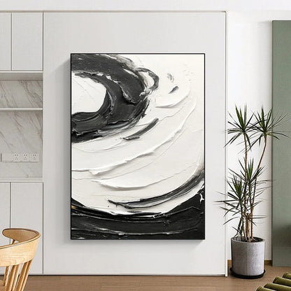 Custom Hand-Painted Abstract Art for Living Room & Hallway DTP380