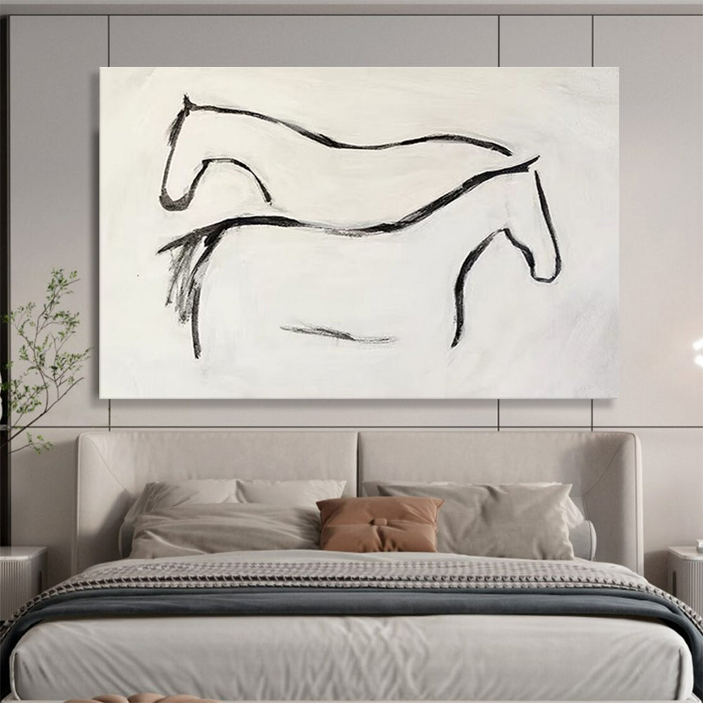 Immense Textured Hand - Painted Abstract Painting for Stylish Spaces DKH751