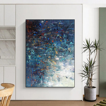 Hand-Painted Custom Abstract Art: Big Sizes for Bedroom & Office DTP246