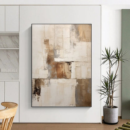 Glorious Hand - Painted Textured Abstract Painting for Living Room & Hotel DKH1310