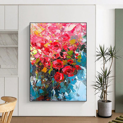 Large - Sized Refined Hand - Painted Textured Abstract on Canvas for Hotel & Dining Room DKH1432