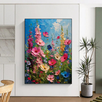 Extended - Reach Vertical Hand - Painted Textured Custom Abstract Epic for Office and Bar DKH1594