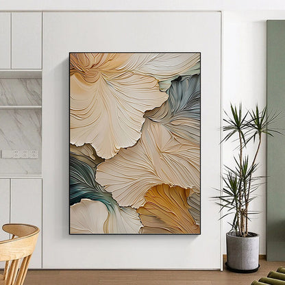 Regal Hand - Painted Textured Abstract Art on Canvas for Hotel & Entryway DKH1385