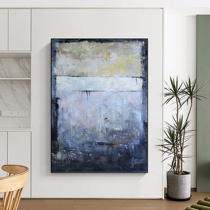 Extended - Extent Vertical Hand - Painted Custom Abstract Rondo (with Unique Textures) for Bar and Hallway DKH1575