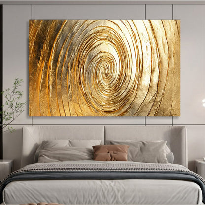 Golden Spiral Abstract - Luxe Modern Office Statement DLZ167