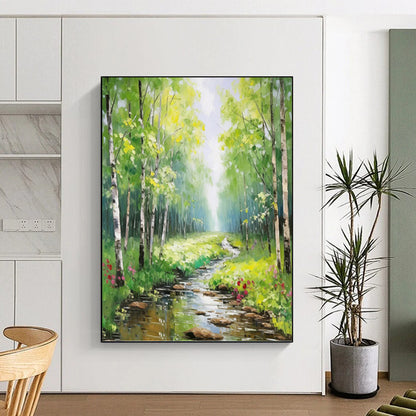 Mesmerizing Hand - Painted Textured Abstract Art for Office & Dining Room DKH1266