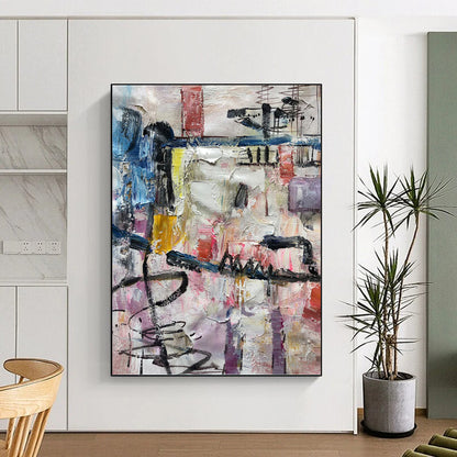 Breathtaking Hand - Painted Textured Abstract for Living Room & Dining Room DKH1294