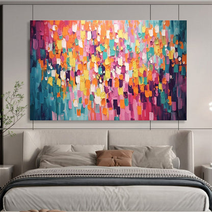 Alluring Original Immense Textured Hand - Applied Abstract Wall Mural for Captivating Spaces DKH868