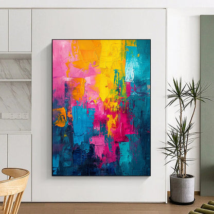 Vast - Reach Hand - Painted Custom Abstract Canvas for Bedroom and Living Room DTP060