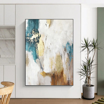 Enormous Hand - Painted Custom Textured Abstract Artwork for Dining Room & Hallway DKH1014