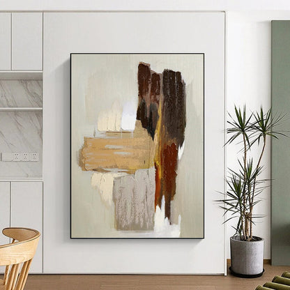 Captivating Custom - Painted Textured Canvas Abstract for Bedroom & Living Room DKH1067