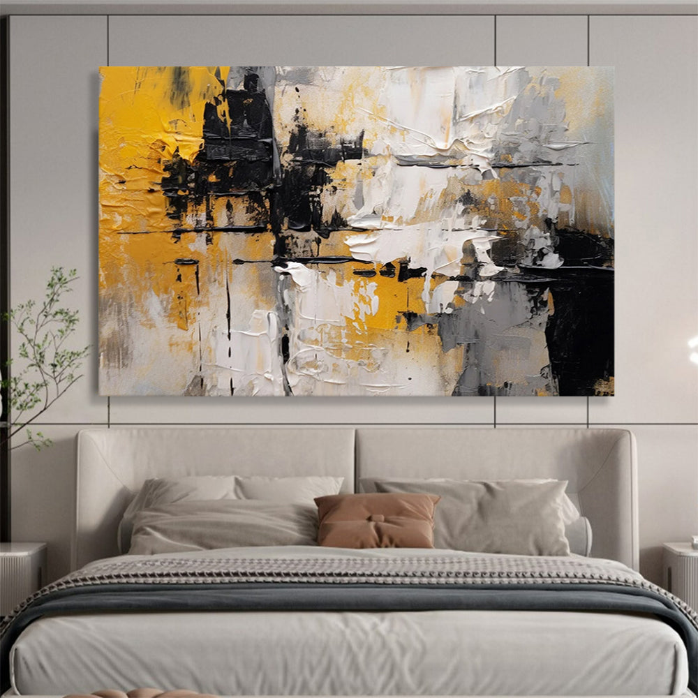Yellow & Black Abstract Energy - Modern Office Dynamism DLZ085