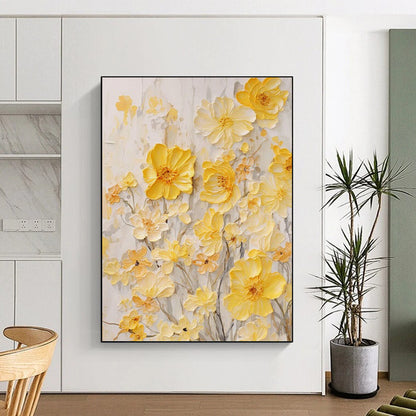 Handmade Large-Scale Abstract Paintings: Textured Beauty for Dining Room & Office DTP289