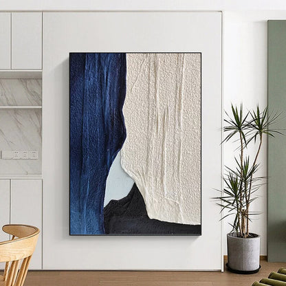 Extra - Colossal Vertical Hand - Painted Custom Abstract Rondo (with Unique Textures), for Bar and Hallway DKH1547