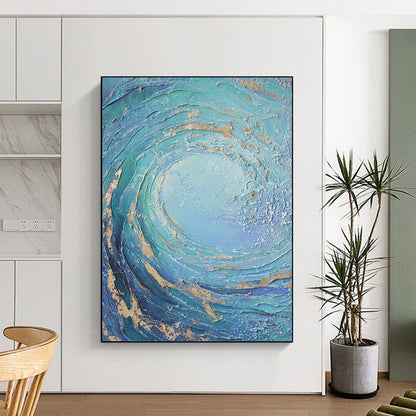 Large-Scale Custom Abstract Artworks for Bedroom & Hallway DTP332
