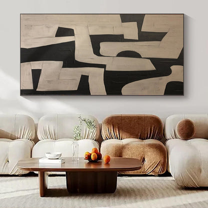 Custom Extra Large Hand-Painted Abstract Canvas for Event Venue Backdrops