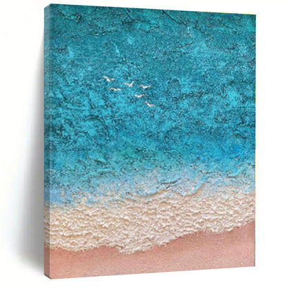 Extra-Huge Abstract Digital-Inspired Hand-Painted Painting for Home Music Studio Wall