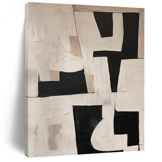 Custom Hand-Painted Abstract Painting for Bedroom and Entryway