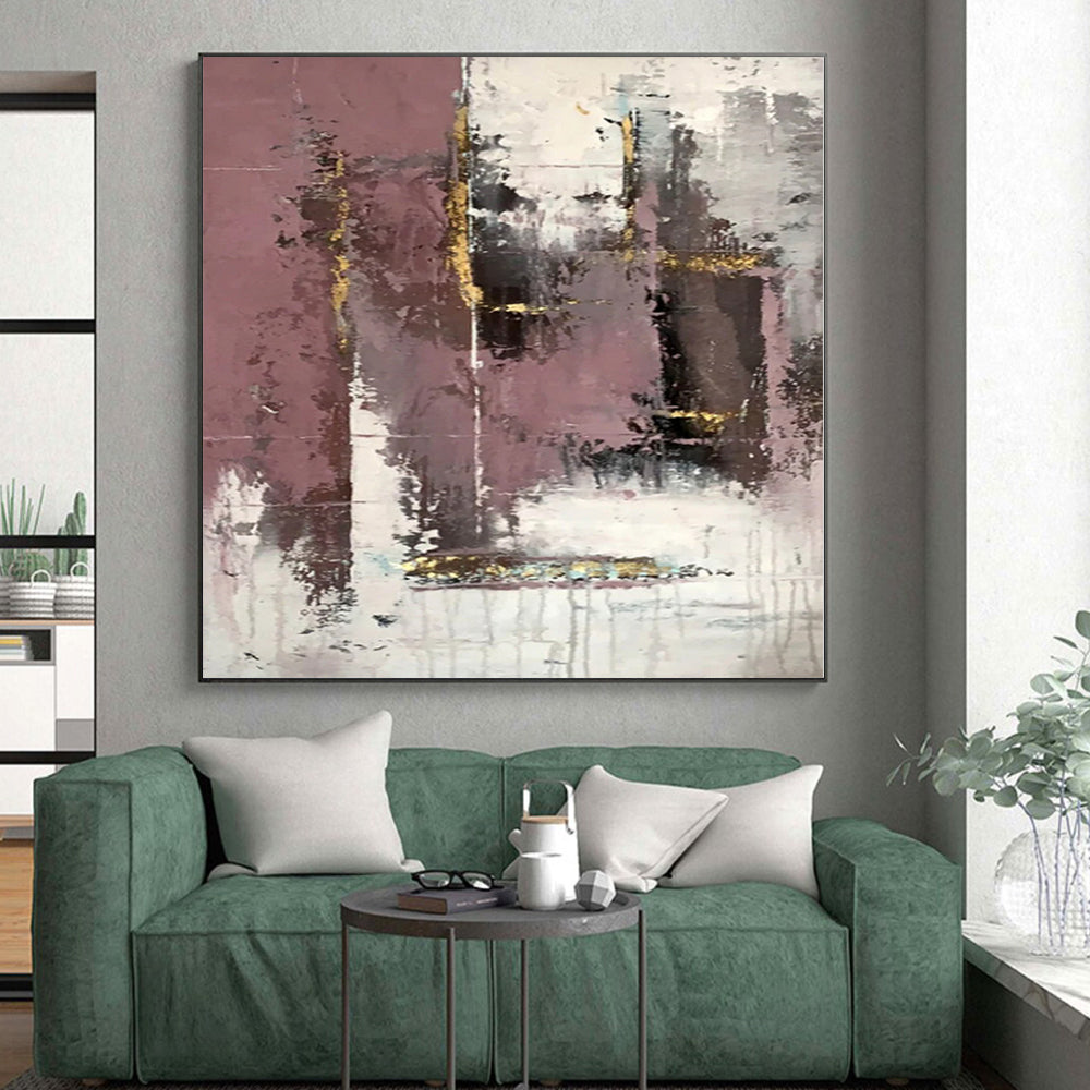 Oversized Custom Abstract Painting for Home Office Focal Wall