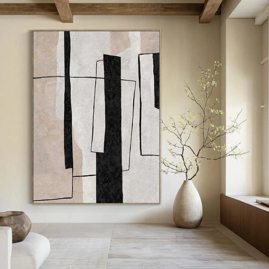 Extra-Vast Hand-Painted Modern Abstract Artwork for Family Home Outdoor Living Rooms