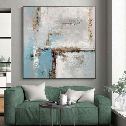 Gigantic Made-to-Order Abstract Canvas for Walk-in Closet Feature Wall