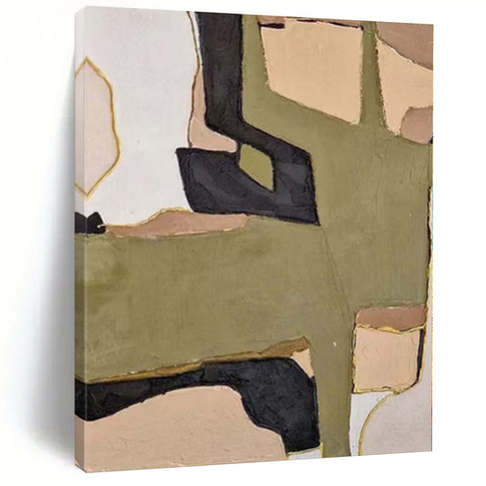 Large Hand-Painted Abstract Art for Equestrian Competition Venue Foyers