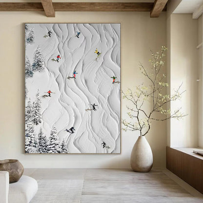 Hand-Painted Personalized Abstract Painting for Bedroom & Hotel Executive Suites