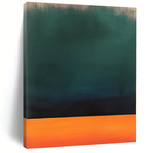 Harvest-Themed Hand-Painted Abstract Art for Dining Room Alcoves