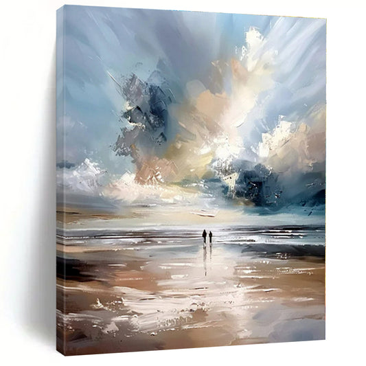 Hand-Painted Personalized Abstract Art for Dining Room and Entryway