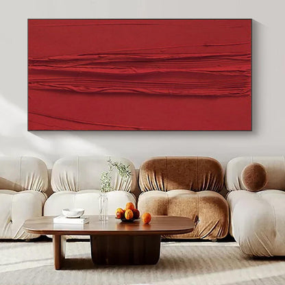 Large-Scale Hand-Painted Contemporary Abstract Mural for Family Home Kitchens