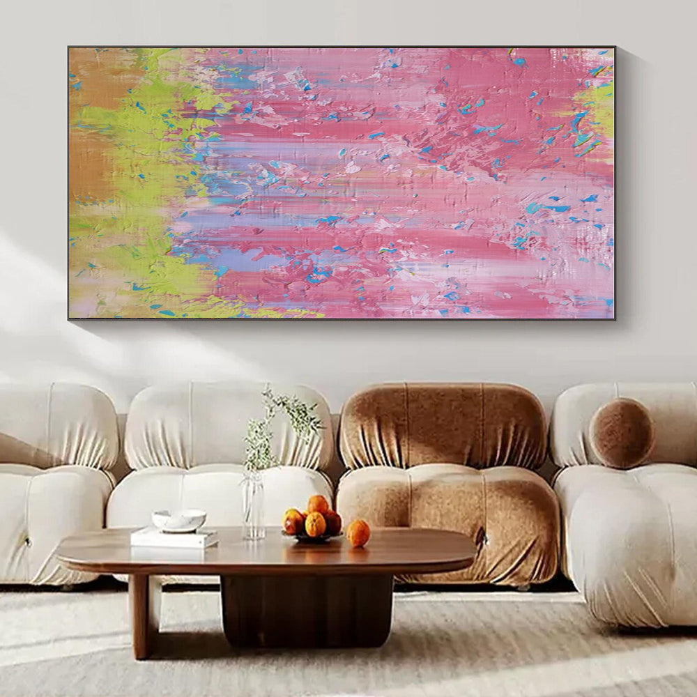 Oversized Custom Hand-Painted Abstract Art for Office & Hotel Outdoor Gardens