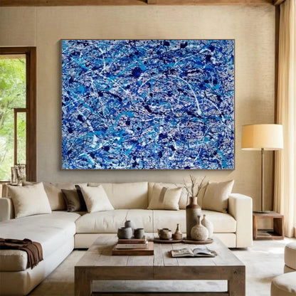 Oversized Contemporary Abstract Painting for Cruise Ship Grand Lobbies