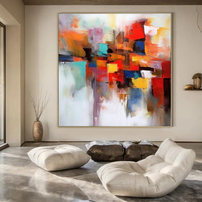 Extra-Large Modern Abstract Wall Art for Cultural Festival Exhibition Tents