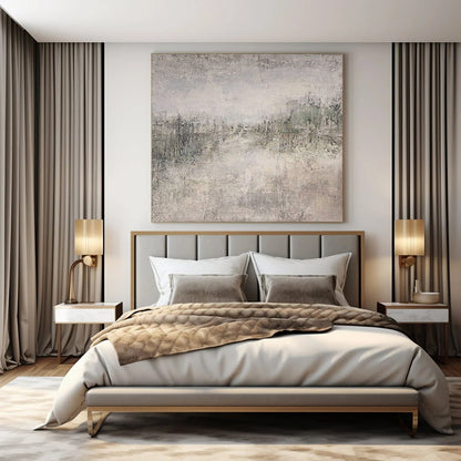 Extra-Large Hand-Painted Modern Abstract Artwork Ideal for Hotel Lobby Welcome Walls